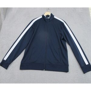 Starter Track Jacket Men L Blue White Trim 90s Streetwear Hiphop Retro Urban